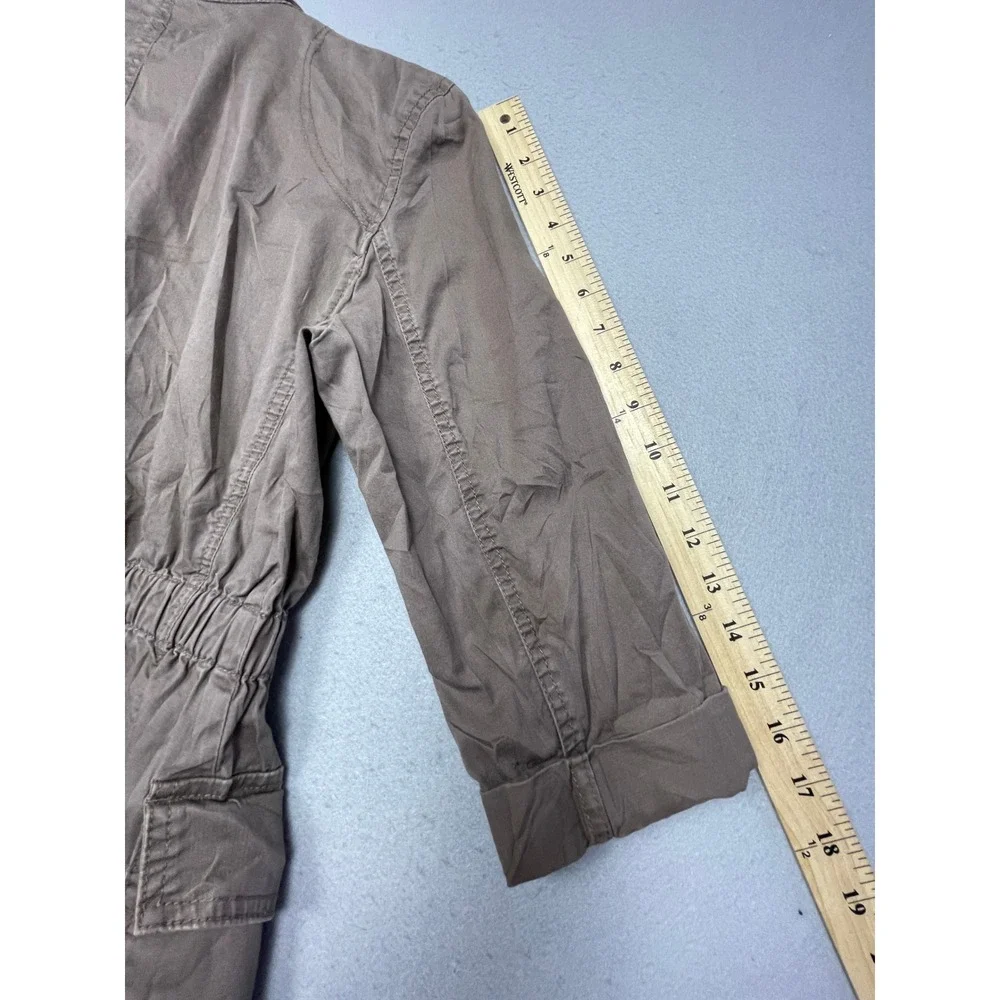 Calvin Klein Jeans Utility Field Jacket Cotton Brown Small Womens